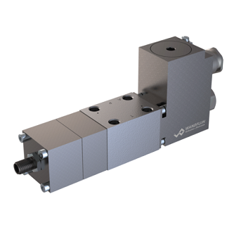 Solenoid poppet valve with inductive switching position monitoring AEXd_206_Z104-Wandfluh