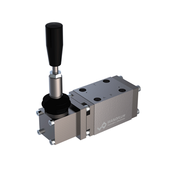 Poppet valves manually operated flange construction AH2206-Wandfluh