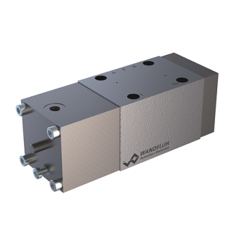 Pneumatically operated spool valve AK4_10-Wandfluh