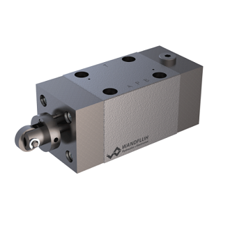 Roll operated operation spool valve AT4_6-Wandfluh