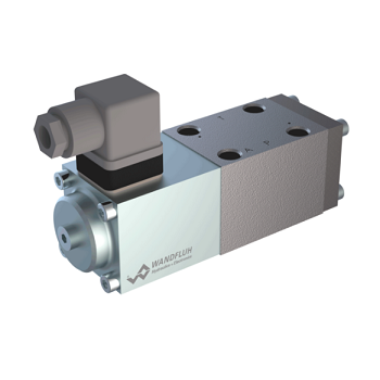 Solenoid poppet valve flange construction A_2206-Wandfluh