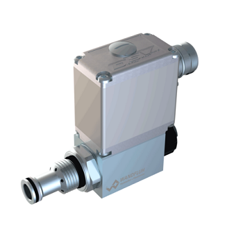 Proportional pressure relief cartridge direct operated (slip,on-coil, integrated electronics) BDPPM22_ME-Wandfluh