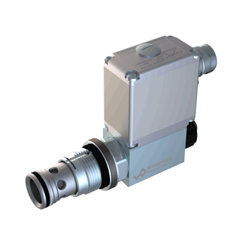 Proportional pressure relief cartridge pilot operated (slip-on-coil, integrated electronics) BVPPM33_ME-Wandfluh