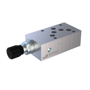 Pressure relief flange and sandwich construction pilot/direct operated B_S_FA10-Wandlfuh