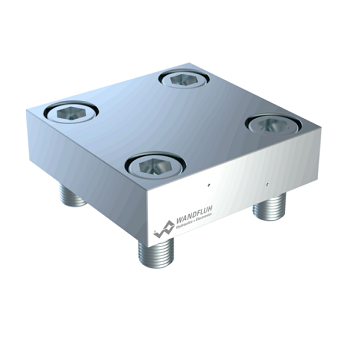 Cover for check functions for 2 position, 2-way cartridge valve D40_4-Wandfluh