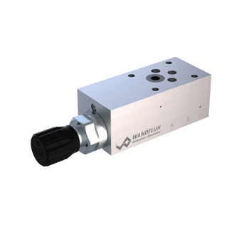 Backpressure valve sandwich construction pilot/direct operated G_SA06-Wandlfluh