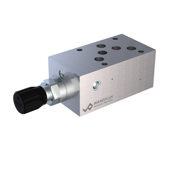 Backpressure valve sandwich construction pilot/direct operated G_SA10-Wandfluh