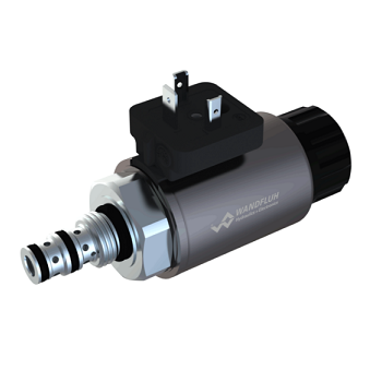 Proportional pressure reducing cartridge direct operated (slip-on coil) MGPPM16-Wandfluh