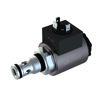 Solenoid poppet valve cartridge pilot operated SVSPM18-Wandfluh