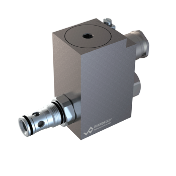 Solenoid poppet valve cartridge pilot operated explosion proof Ex d II C SVYPM22-Wandfluh