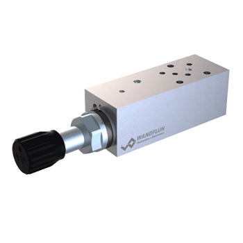 Accumulator unloading valve sandwich construction with 1-point adjustment US_SA04-Wandfluh