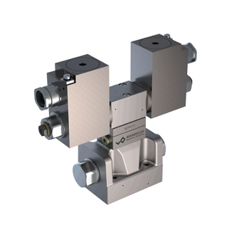 Solenoid operated spool valve pilot operated explosion proof Ex d II C WVYFA10-Wandfluh